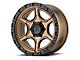 XD Portal Satin Bronze with Satin Black Lip 6-Lug Wheel; 17x9; -12mm Offset (2024 Tacoma)