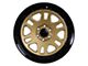 Tremor Wheels 105 Shaker Gloss Gold with Gloss Black Lip 6-Lug Wheel; 20x9; 0mm Offset (2024 Tacoma)