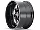 Cali Off-Road Sevenfold Gloss Black Milled 6-Lug Wheel; 24x12; -51mm Offset (16-24 Titan XD)