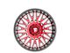 Fittipaldi Offroad FA07 Gloss Black Machined with Red Tint 6-Lug Wheel; 26x12; -44mm Offset (16-23 Tacoma)