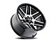 ION Wheels TYPE 147 Black Machined 6-Lug Wheel; 20x9; 18mm Offset (16-24 Titan XD)