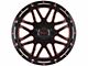 Impact Wheels 806 Gloss Black and Red Milled 6-Lug Wheel; 20x10; -12mm Offset (21-24 Bronco, Excluding Raptor)