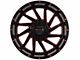 Impact Wheels 811 Gloss Black and Red Milled 6-Lug Wheel; 20x10; -12mm Offset (21-24 Bronco, Excluding Raptor)