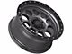 Lock Off-Road 50Cal Matte Grey with Matte Black Ring 6-Lug Wheel; 20x9; 0mm Offset (21-24 Bronco, Excluding Raptor)