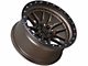 Lock Off-Road Krawler Matte Bronze with Matte Black Ring 6-Lug Wheel; 17x9; -12mm Offset (22-24 Tundra)