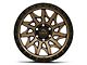 Lock Off-Road Lunatic Matte Bronze with Matte Black Ring 6-Lug Wheel; 17x9; -12mm Offset (22-24 Tundra)