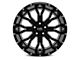 Hardrock Offroad Slammer Xposed Gloss Black Milled 6-Lug Wheel; 24x12; -44mm Offset (10-24 4Runner)