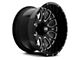 Hardrock Offroad Slammer Xposed Gloss Black Milled 6-Lug Wheel; 24x12; -44mm Offset (10-24 4Runner)