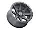 ICON Alloys Rebound Double Black 6-Lug Wheel; 17x8.5; 25mm Offset (21-24 Bronco, Excluding Raptor)