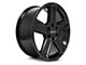 RTX Offroad Wheels Glacier Satin Black 6-Lug Wheel; 20x8.5; 15mm Offset (16-23 Tacoma)