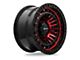 RTX Offroad Wheels Moab Gloss Black Machined Red 6-Lug Wheel; 18x9; 0mm Offset (10-24 4Runner)