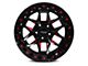 RTX Offroad Wheels Zion Black Milled Red 6-Lug Wheel; 20x9; 0mm Offset (17-24 Titan)