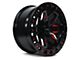 RTX Offroad Wheels Zion Black Milled Red 6-Lug Wheel; 20x9; 0mm Offset (22-24 Tundra)