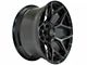 4Play 4P06 Gloss Black with Brushed Face 6-Lug Wheel; 22x12; -44mm Offset (22-24 Tundra)