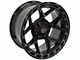 4Play 4P55 Gloss Black with Brushed Face 6-Lug Wheel; 22x12; -44mm Offset (2024 Tacoma)