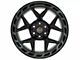 4Play 4P55 Gloss Black with Brushed Face 6-Lug Wheel; 24x12; -44mm Offset (16-24 Titan XD)