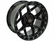 4Play 4P55 Gloss Black with Brushed Face 6-Lug Wheel; 24x12; -44mm Offset (22-24 Tundra)