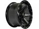 4Play 4P63 Gloss Black with Brushed Face 6-Lug Wheel; 24x12; -44mm Offset (22-24 Bronco Raptor)