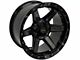4Play 4P63 Gloss Black with Brushed Face 6-Lug Wheel; 24x12; -44mm Offset (22-24 Bronco Raptor)