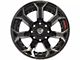 4Play 4P70 Gloss Black with Brushed Face 6-Lug Wheel; 22x12; -44mm Offset (22-24 Tundra)