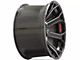 4Play 4P70 Gloss Black with Brushed Face 6-Lug Wheel; 22x12; -44mm Offset (22-24 Tundra)