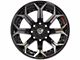 4Play 4P80R Gloss Black with Brushed Face 6-Lug Wheel; 22x12; -44mm Offset (04-15 Titan)