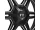 Full Throttle Off Road FT3 Satin Black Milled 6-Lug Wheel; 20x12; -44mm Offset (03-09 4Runner)