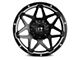 Full Throttle Off Road FT4 Satin Black Machined Undercut 6-Lug Wheel; 20x10; 0mm Offset (22-24 Tundra)