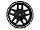 Full Throttle Off Road FT6 Satin Black Machined Undercut 6-Lug Wheel; 20x10; 0mm Offset (22-24 Tundra)