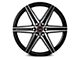 Vossen HF6-2 Brushed Matte Black 6-Lug Wheel; 20x9.5; 15mm Offset (22-24 Tundra)