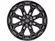 4Play 4P83 Gloss Black with Brushed Face 6-Lug Wheel; 22x12; -44mm Offset (2024 Tacoma)