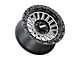 Metal FX Offroad Rogue Satin Black Contrast Cut 6-Lug Wheel; 17x8.5; 0mm Offset (05-15 Tacoma)