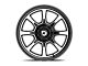 Gear Off-Road 772 Gloss Black Machined 6-Lug Wheel; 17x9; 0mm Offset (21-24 Bronco, Excluding Raptor)