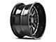 Axe Wheels Hades Gloss Black Milled 6-Lug Wheel; 20x9.5; 15mm Offset (16-24 Titan XD)
