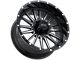 Impact Wheels 833 Gloss Black Milled 6-Lug Wheel; 20x9; 0mm Offset (03-09 4Runner)