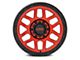 KMC Mesa Candy Red with Black Lip 6-Lug Wheel; 18x9; 18mm Offset (22-24 Tundra)