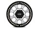 KMC Riot Beadlock Machined Face with Satin Black Windows and Ring 6-Lug Wheel; 17x9; -12mm Offset (21-24 Bronco, Excluding Raptor)