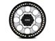 KMC Riot Beadlock Machined Face with Satin Black Windows and Ring 6-Lug Wheel; 17x9; -38mm Offset (2024 Tacoma)