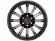 XD Luxe Gloss Black Machined with Gray Tint 6-Lug Wheel; 17x9; 0mm Offset (21-24 Bronco, Excluding Raptor)