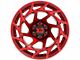 XD Onslaught Candy Red 6-Lug Wheel; 17x9; -12mm Offset (05-15 Tacoma)