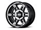 XD Spy II Gloss Black Machined 6-Lug Wheel; 17x8; 18mm Offset (10-24 4Runner)