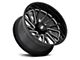 Moto Metal Combat Gloss Black Milled 6-Lug Wheel; 20x10; -18mm Offset (16-24 Titan XD)