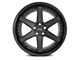 Niche Altair Gloss Black with Matte Black Lip 6-Lug Wheel; 22x10; 25mm Offset (17-24 Titan)