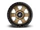 Fuel Wheels Podium Matte Bronze with Black Bead Ring 6-Lug Wheel; 18x9; 1mm Offset (2024 Tacoma)