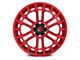 Fuel Wheels Heater Candy Red Machined 6-Lug Wheel; 17x9; -12mm Offset (21-24 Bronco, Excluding Raptor)