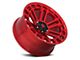 Fuel Wheels Heater Candy Red Machined 6-Lug Wheel; 17x9; -12mm Offset (21-24 Bronco, Excluding Raptor)