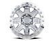 Black Rhino Rift Beadlock Silver Machined 6-Lug Wheel; 17x8.5; -30mm Offset (2024 Tacoma)