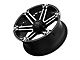 Tuff A.T. T01 Flat Black with Machined Face 6-Lug Wheel; 17x8; -13mm Offset (10-24 4Runner)