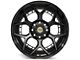 4Play Forged Series 4PF6 Matte Black Center with Gloss Black Barrel 6-Lug Wheel; 22x10; -18mm Offset (16-23 Tacoma)