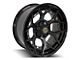 4Play Forged Series 4PF6 Matte Black Center with Gloss Black Barrel 6-Lug Wheel; 22x10; -18mm Offset (21-24 Bronco, Excluding Raptor)